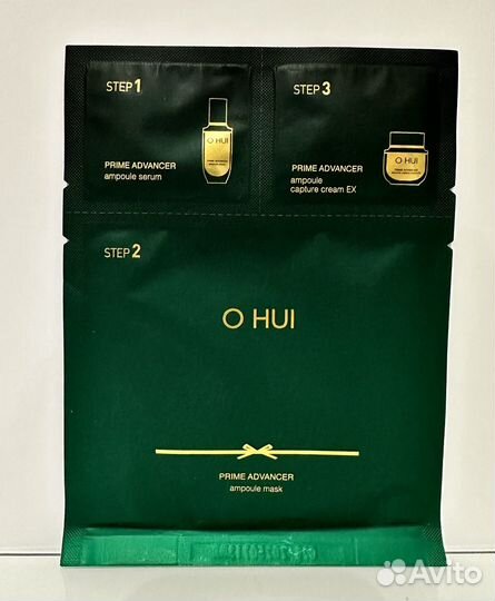 Маска O Hui Prime Advancer Ampoule 3step Mask