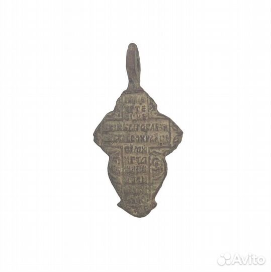 Старинный нательный крестик - лепесток