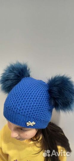 Шапка зимняя для девочки 50 52