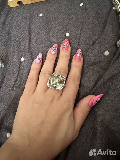 Серебряные серьги кольца