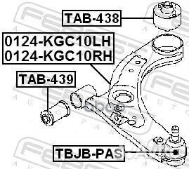 Рычаг передний нижний правый 0124-KGC10RH 0124