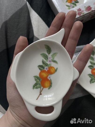 Набор подставок под чайные пакетики 2шт