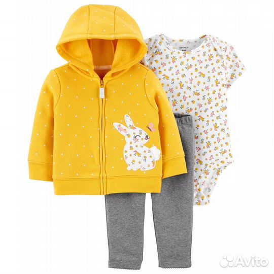 Косюм детский тройка Carters 73, 80, 85