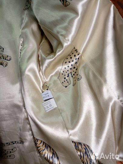 Итальянский пиджак натуральная кожа 48