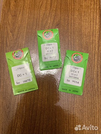 Иглы для промышленных швейных машин