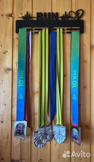 Медальница бег RUN Girl small