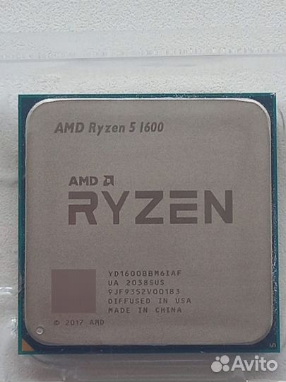 Процессор AMD Ryzen 5 1600 в отличном состоянии