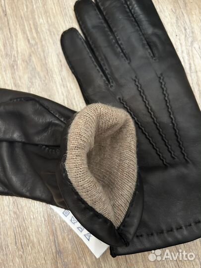 Перчатки мужские кожаные