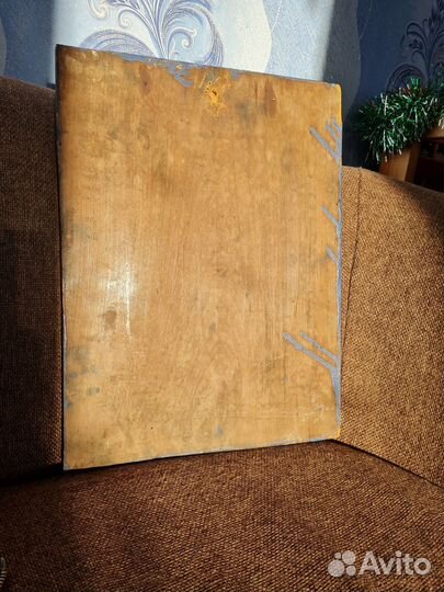 Старинная икона Николай Чудотворец зимний