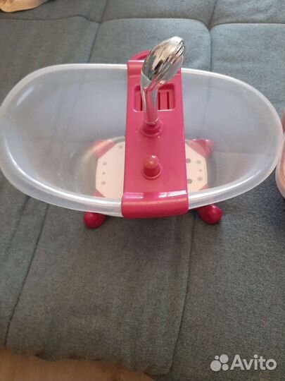Ванночка для купания,туалет для куклы Беби Бон