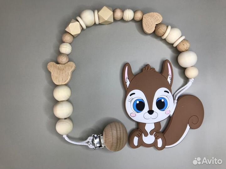 Держатель для соски пустышки грызунок