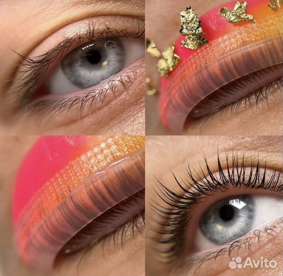 Ламинирование ресниц и оформление бровей