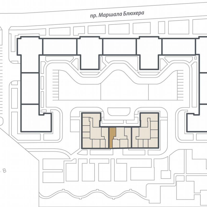 2-к. квартира, 65,9 м², 10/16 эт.