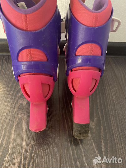 Роликовые коньки детские раздвижные для девочки