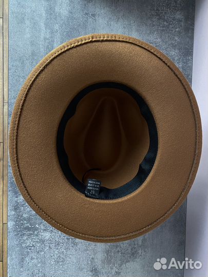 Шляпа фетровая женская Федора 56-58 см