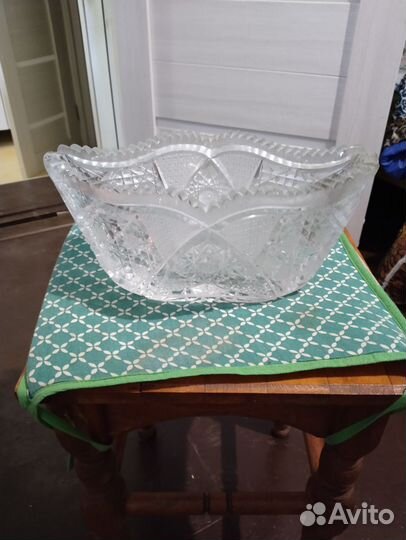 Ваза для фруктов хрусталь СССР