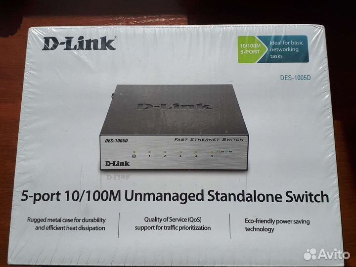 Коммутатор 5 портов D-Link DES-1005D