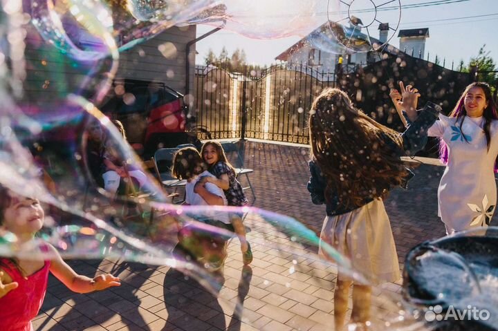 Аниматор. Шоу мыльных пузырей