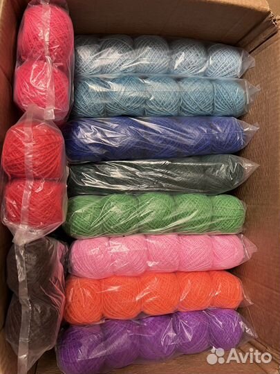 Пряжа для ручного вязания 10 мотков (комплект )