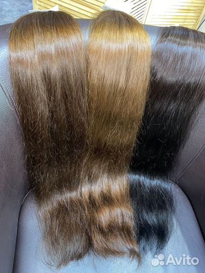 Волосы для наращивания в срезах