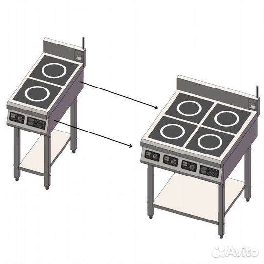 Двухконфорочная индукционная плита iPlate Betta+