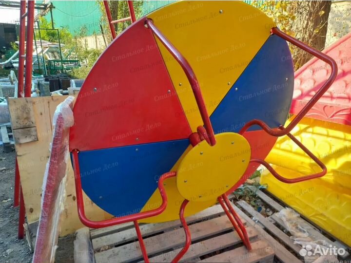 Уличная горка, карусель, балансир G4114