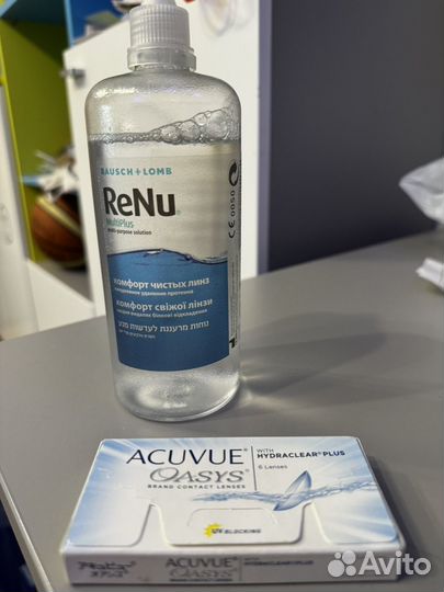 Линзы контактные acuvue oasys и renu