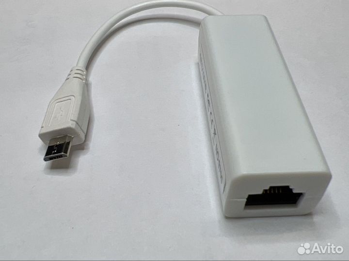 Переходник Для планшета Micro USB - LAN (RJ45)