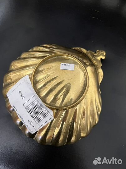 Мыльница латунная