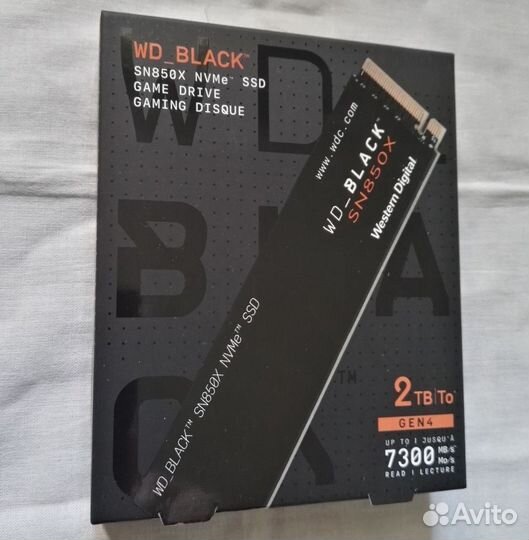 SSD накопитель WD Black SN850X 2Tb