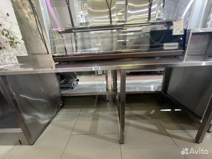 Мойка со столом из нержавеющей стали