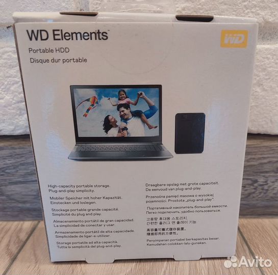 Внешний жесткий диск WD Elements Portable 1тб