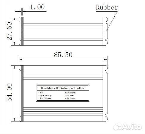 Контроллер KT 500W (36/48V) для электровелосипеда