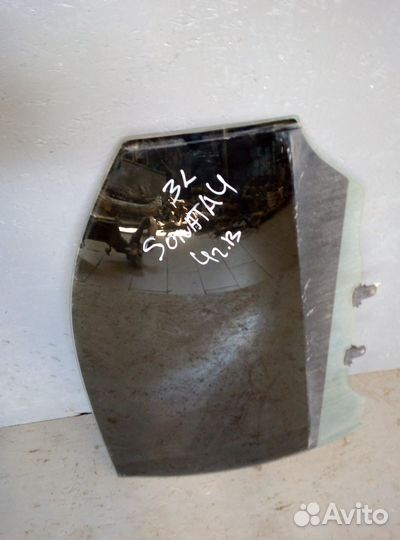 Стекло двери задней левой Hyundai Sonata 4 EF/тага