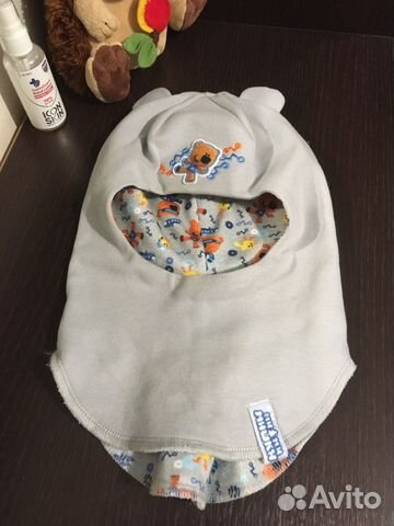 Шапка шлем «чудо-кроха» 46-48