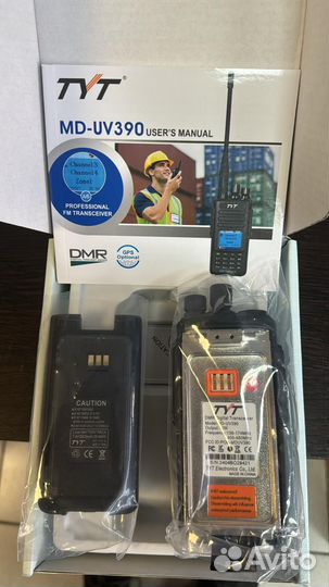 Рация TYT MD-UV390 DMR 10W Type-C АКБ 3600 mAh