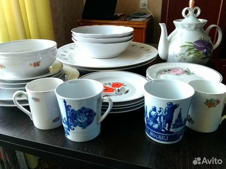 Фарфоровая посуда СССР, новая