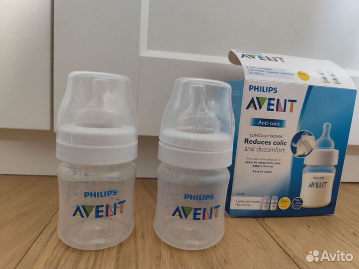 Бутылочки для кормления avent 0+