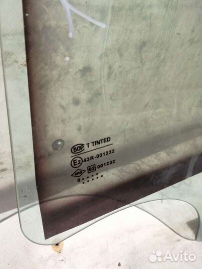 Стекло двери задней левой Renault Logan