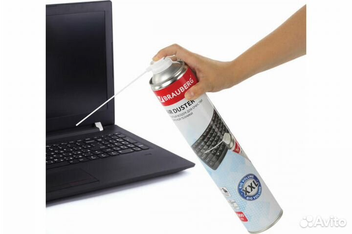 Баллон со сжатым воздухом 1000 ml brauberg офисная