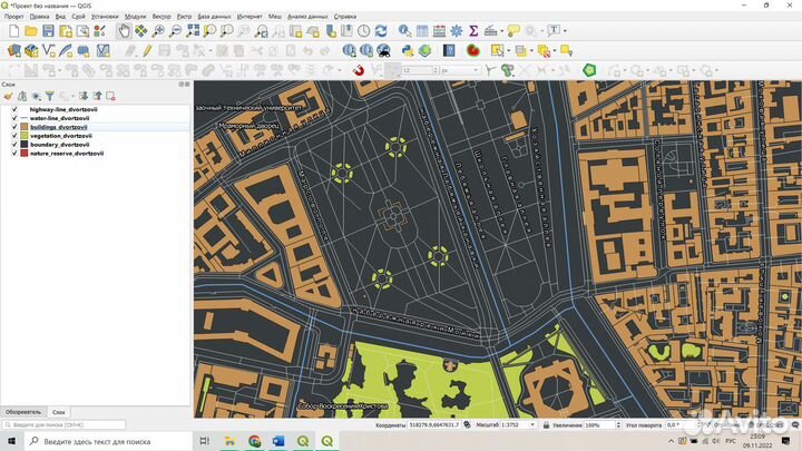 Создание и оформление карт, помощь QGis