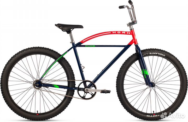 Велосипед horh dude (2023) Blue-Red Vor67