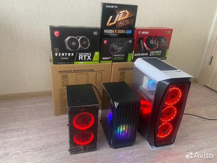 Игровой пк i5, Ryzen 5, GTX, RTX, RX Тянет всё