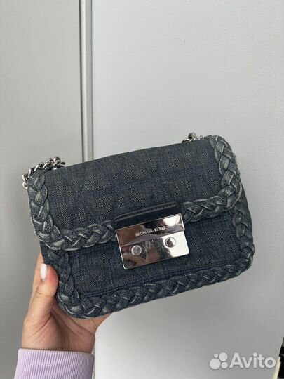 Сумка на цепочке джинсовая, Michael Kors