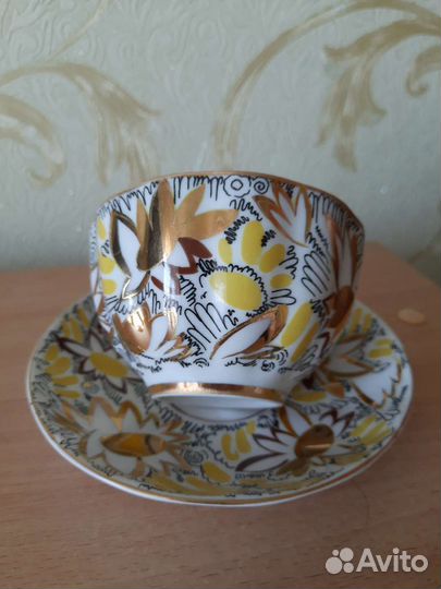 Чайная пара. СССР. Фарфор
