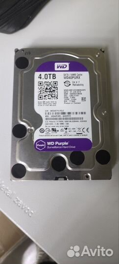 Жесткий диск wd purple 4tb
