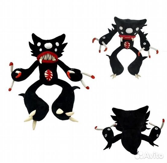 Кили Вили Huggy Wuggy черная мягкая кукла