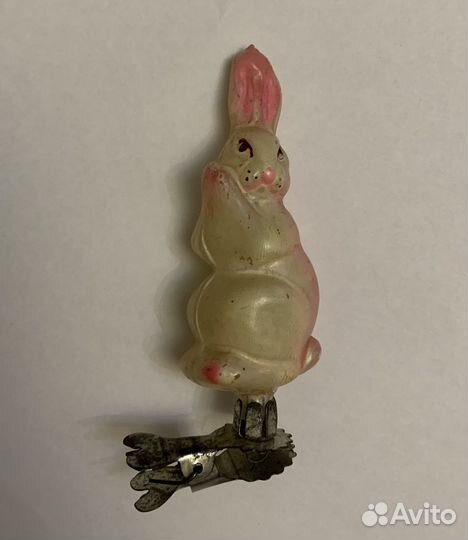 Елочная игрушка «зайка» символ года, времен СССР