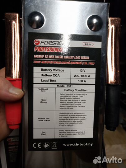 Тестер автомобильных аккумуляторов