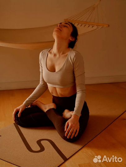 Коврик пробковый Новый для йоги фитнеса пробка